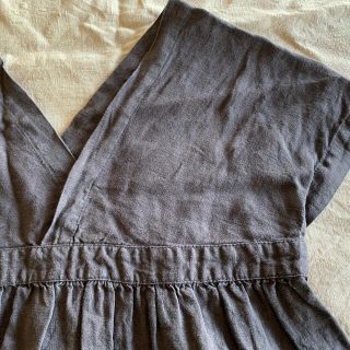 フォグリネンワーク(fog linen work)のフォグリネンワーク　リネンワンピース　グレー(ロングワンピース/マキシワンピース)