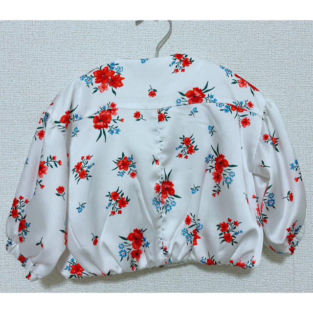 Branshes(ブランシェス)のブランシェス　花柄ブルゾン　90 キッズ/ベビー/マタニティのキッズ服女の子用(90cm~)(ジャケット/上着)の商品写真