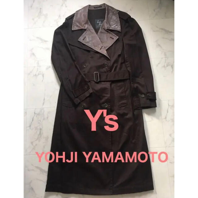 【ほぼ未使用／送料無料】Y's ヨージヤマモト／ロングトレンチコート39sのY