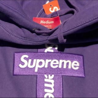 シュプリーム(Supreme)のシュプリーム　Cross Box Logo Hooded Sweatshirt(パーカー)