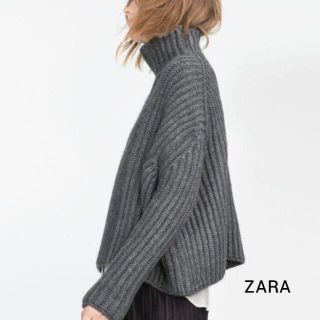 ザラ(ZARA)の【ZARA】ざっくり☆ハイネックリブニット(ニット/セーター)