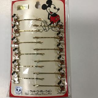 ディズニー(Disney)のミッキーピン留め　(ヘアピン)