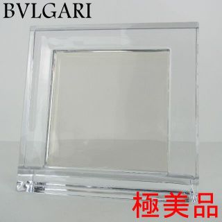 ブルガリ(BVLGARI)のブルガリ ローゼンタール 極美品 ロゴ クリスタル フォト スタンド クリア(灰皿)