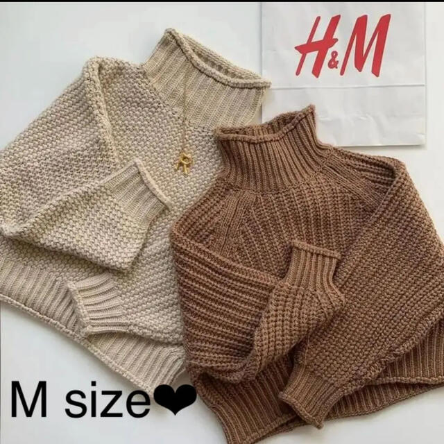 H&M(エイチアンドエム)のH&M❤︎ 新品未使用タグ付★完売商品★リブニットハイネックセーター レディースのトップス(ニット/セーター)の商品写真