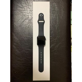 アップル(Apple)のApple Watch series3 38mm スペースグレイ GPS(腕時計(デジタル))