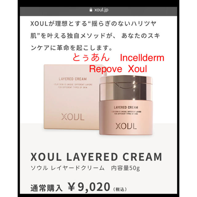 Xoul レイヤードクリーム 50g 単品　新品未開封　お買い得