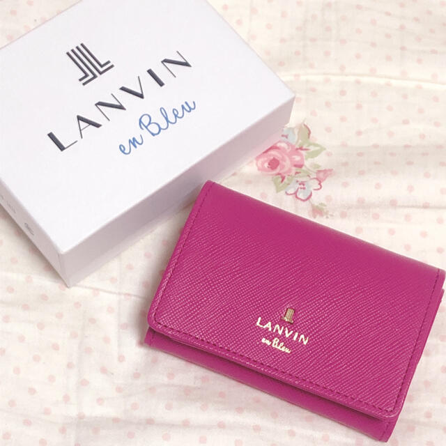 LANVIN en Bleu - LANVIN ୨୧ 未使用！3つ折り財布 の通販 by
