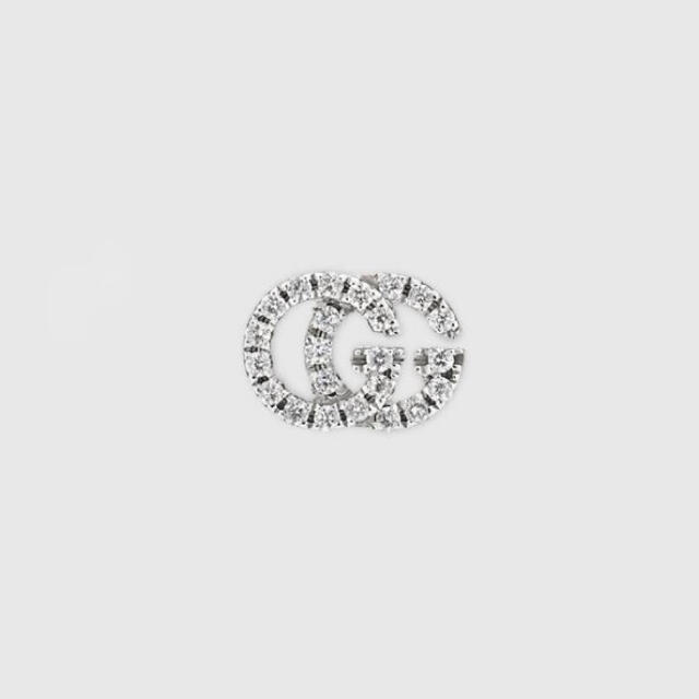 現行品☆GUCCI ダイヤモンド 18K GG スタッズ ピアス | フリマアプリ ラクマ