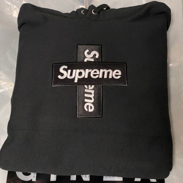 S SUPREME CROSS BOX .HOODED SWEATSHIRT