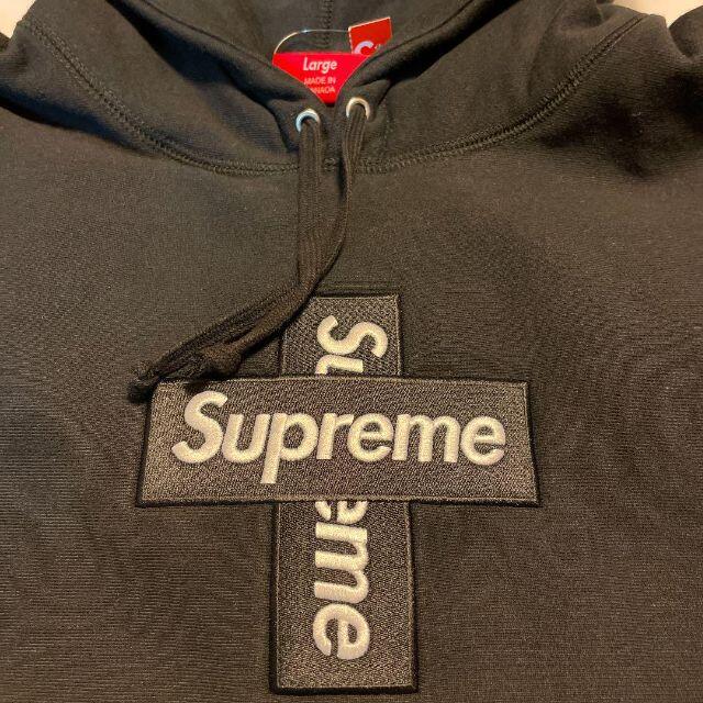 Supreme(シュプリーム)の最安値 Cross Box Logo Hooded Sweatshirt L メンズのトップス(パーカー)の商品写真