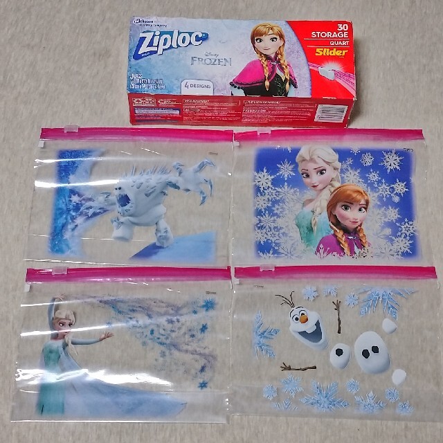 Disney(ディズニー)のジップロック Ziploc アナ雪 3種類 合計32枚 Hawaii インテリア/住まい/日用品のキッチン/食器(収納/キッチン雑貨)の商品写真