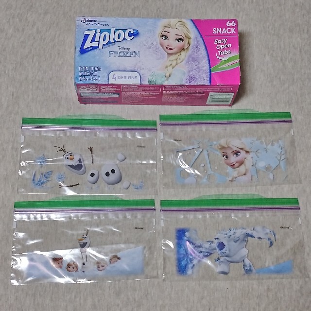 Disney(ディズニー)のジップロック Ziploc アナ雪 3種類 合計32枚 Hawaii インテリア/住まい/日用品のキッチン/食器(収納/キッチン雑貨)の商品写真