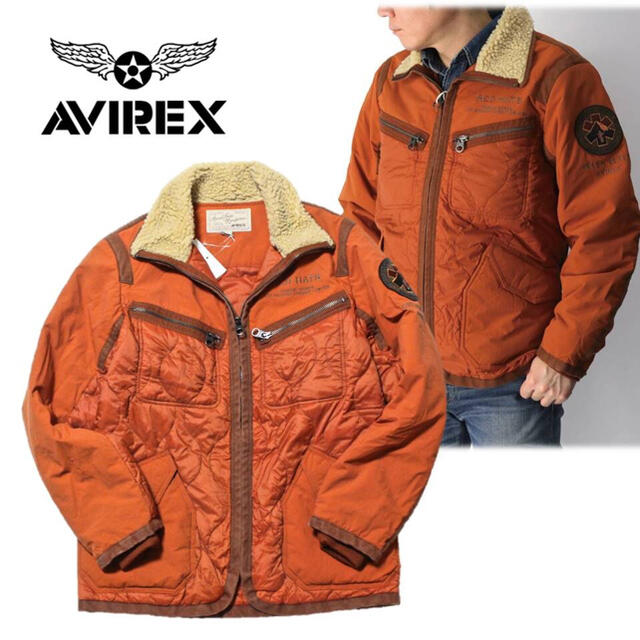 AVIREX(アヴィレックス)の 《アヴィレックス》新品訳有 クラッチマガジン掲載 キルト 中綿ジャケット L メンズのジャケット/アウター(ミリタリージャケット)の商品写真