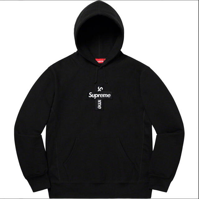 [送料無料]Cross Box Logo Hooded Sweatshirt