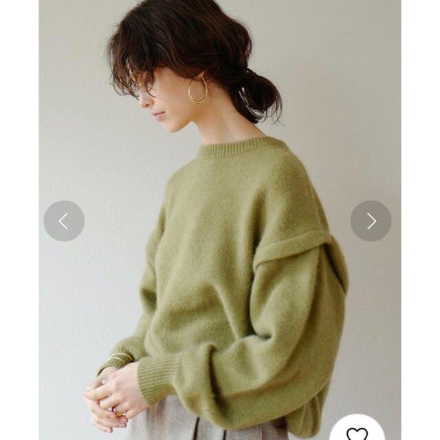 美品　 【CLANE(クラネ)】バックプリーツニットトップス