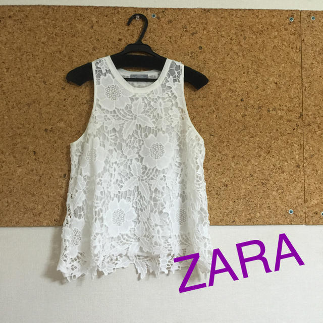 ZARA(ザラ)のZARA★レーストップス レディースのトップス(シャツ/ブラウス(半袖/袖なし))の商品写真