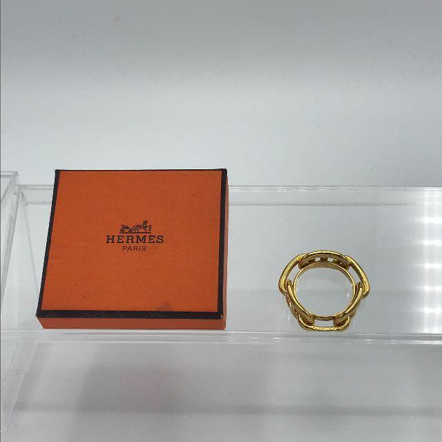 HERMES - エルメス スカーフリング メッキ 美品！