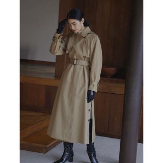 MINIMAL FLARE LONG TRENCH COAT ミニマルフレア