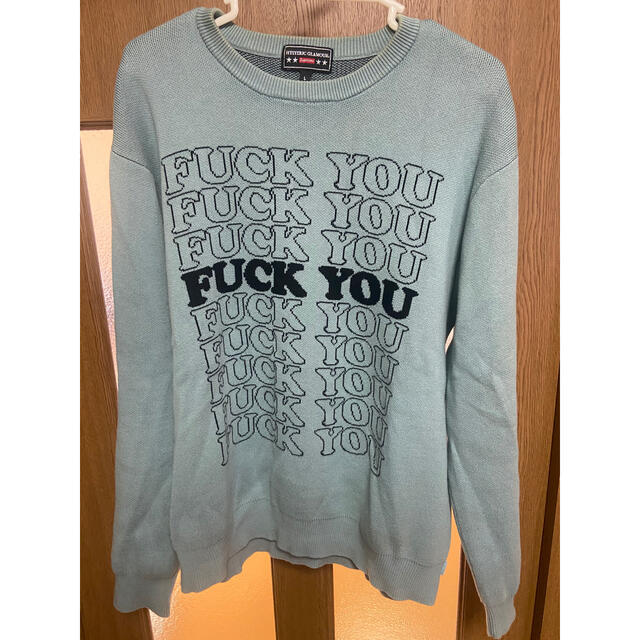 Supreme HYSTERIC Fuck You Sweater L