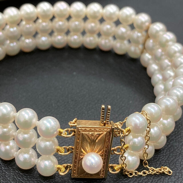 MIKIMOTO - ミキモト 3連ブレスレット パールの通販 by taka's shop