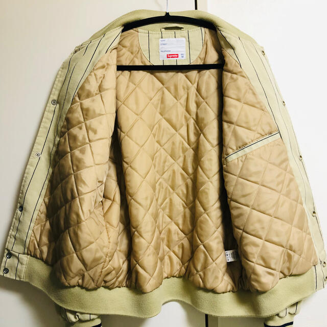 Supreme - supreme Pinstripe Varsity Jacket 最高 Mの通販 by sorao30's shop｜シュプリームならラクマ 在庫最新品