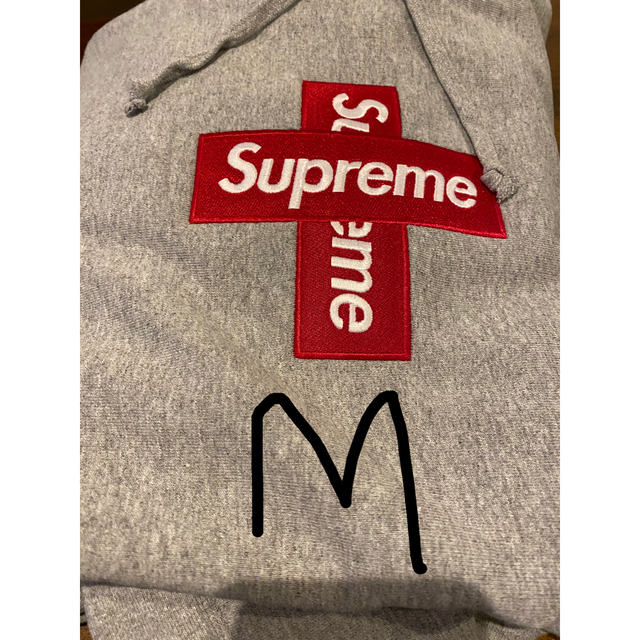 限定値下げ　M supreme cross boxlogo hoodie