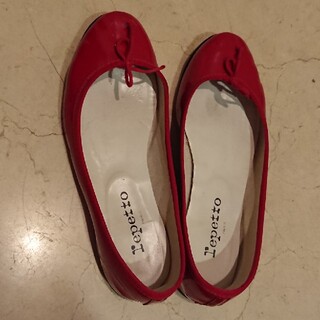 レペット(repetto)のRepetto レッド バレリーナシューズ(バレエシューズ)