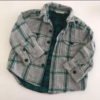 ベビーギャップ(babyGAP)のGAP チェックネルシャツ 12〜18m(シャツ/カットソー)