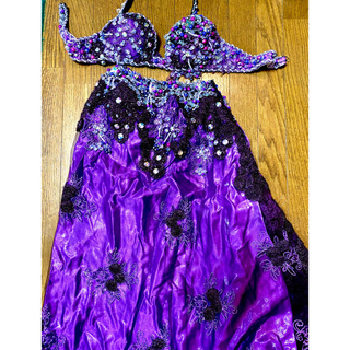 HANANのベリーダンス衣装！紫色(衣装一式)