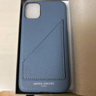 ユナイテッドアローズ(UNITED ARROWS)のUNITED ARROWSマイクロファイバー I PHONE11 ケース　ブルー(iPhoneケース)