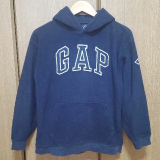 ギャップ(GAP)のレア★USED美品★OLDGAP フリースパーカー ネイビー キッズサイズXXL(パーカー)