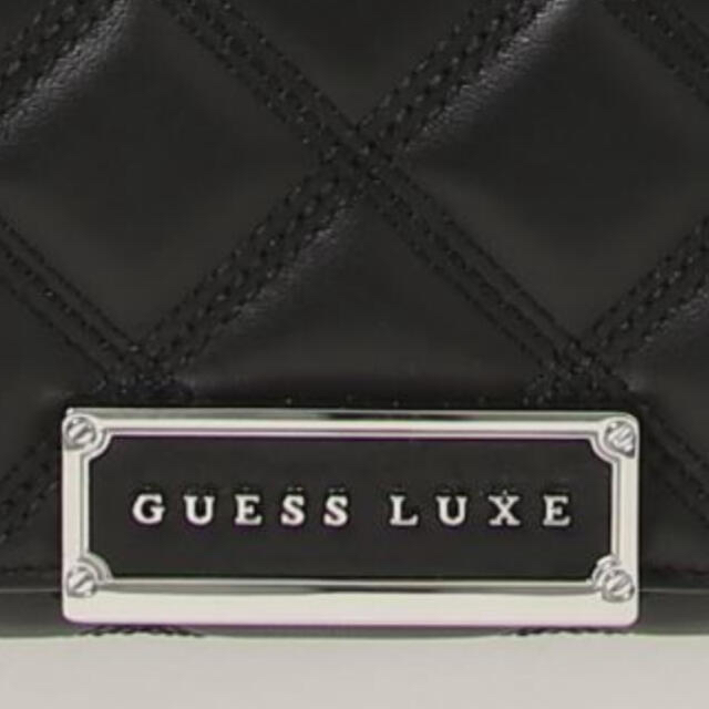 GUESS(ゲス)の新品！Guess LUXE CHAIN WALLETラム革　ブラック メンズのファッション小物(長財布)の商品写真