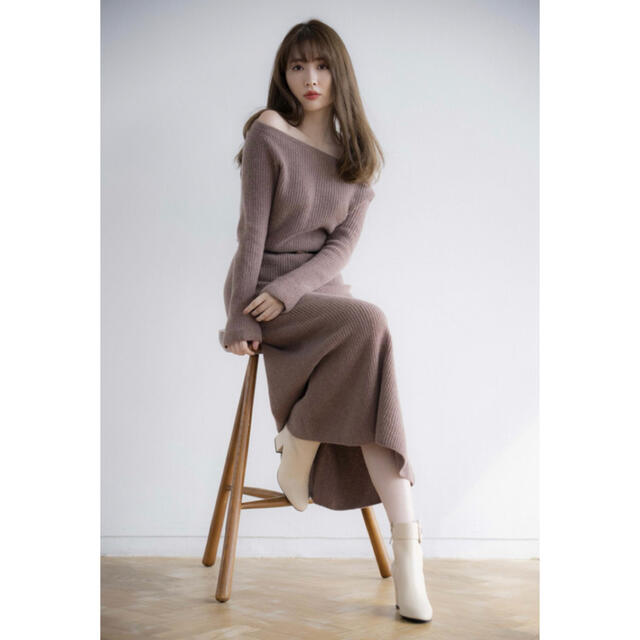 75ヒップWholegarment Knit Dress