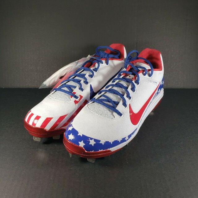 NIKE(ナイキ)のUSA限定 WBC USA☆Nike Clipper 30.5cm専用替え紐２組 スポーツ/アウトドアの野球(シューズ)の商品写真