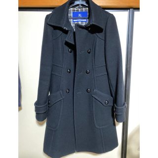 バーバリーブルーレーベル(BURBERRY BLUE LABEL)の値下げしました！【超美品】バーバリーブルーレーベル　ロングコート黒(ロングコート)