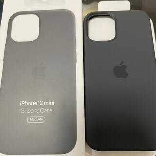 アップル(Apple)のiPhone12mini 純正　シリコンケース　ブラック　12 mini ケース(iPhoneケース)