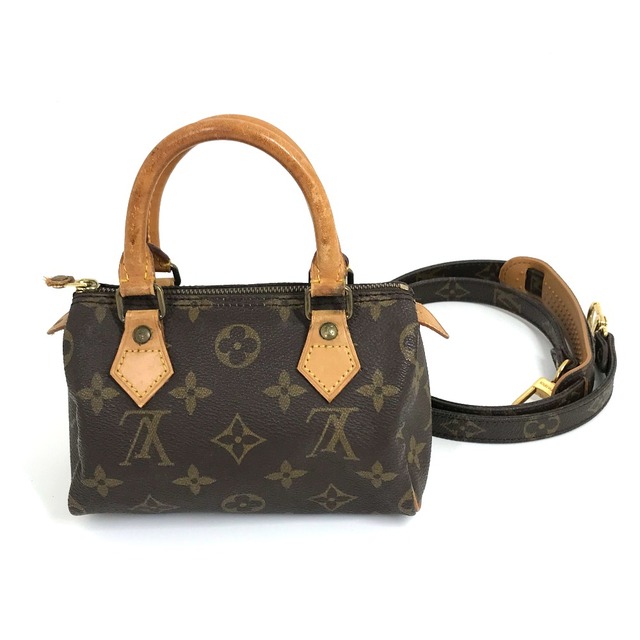 ルイヴィトン LOUIS VUITTON ミニスピーディ 旧型 M41534 モノグラム 2WAY ショルダーバッグ ハンドバッグ モノグラムキャンバス ブラウン