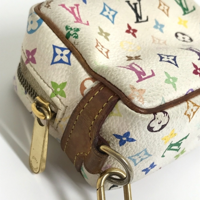 ルイヴィトン LOUIS VUITTON トゥルース ワピティ M58033 モノグラムマルチ 小物入れ ポーチ モノグラムマルチカラーキャンバス  ブロン ホワイト×マルチカラー