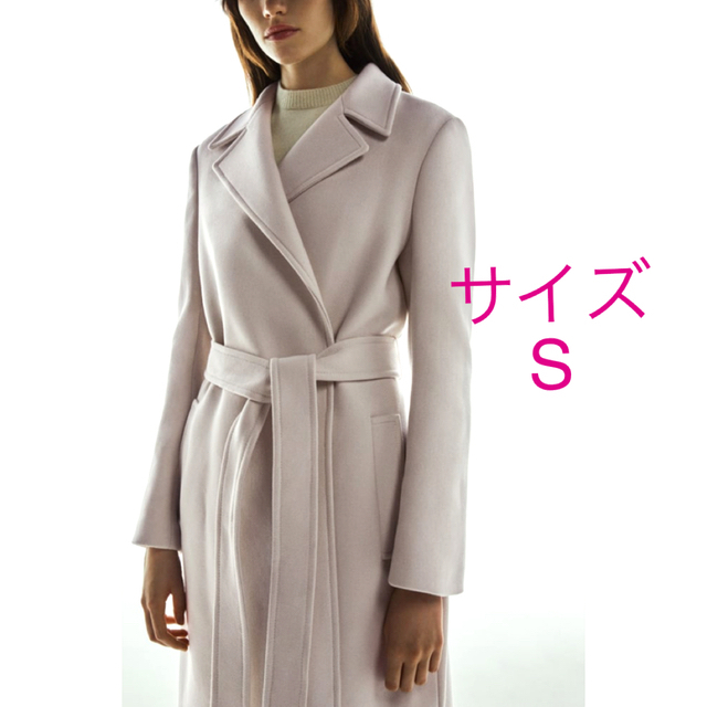 ZARA - 2020AW ZARA MANTECO ベルト付ウール混コートS◇1回着用の通販