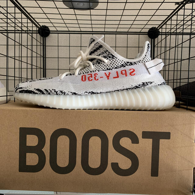 新品❗早い者勝ち❗adidas yeezy boost 350 v2 ゼブラ