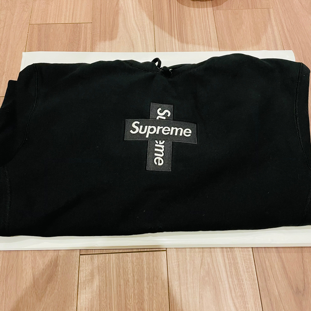 Cross Box Logo Hooded Sweatshirt