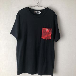 アベイシングエイプ(A BATHING APE)の【即日発送】APE  半袖tシャツ  サイズL  ポケT(Tシャツ/カットソー(半袖/袖なし))