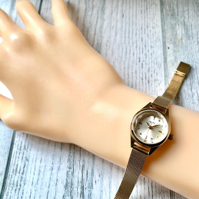 agete(アガット)の【電池交換済み】agete アガット 腕時計 ゴールド ラウンド レディースのファッション小物(腕時計)の商品写真