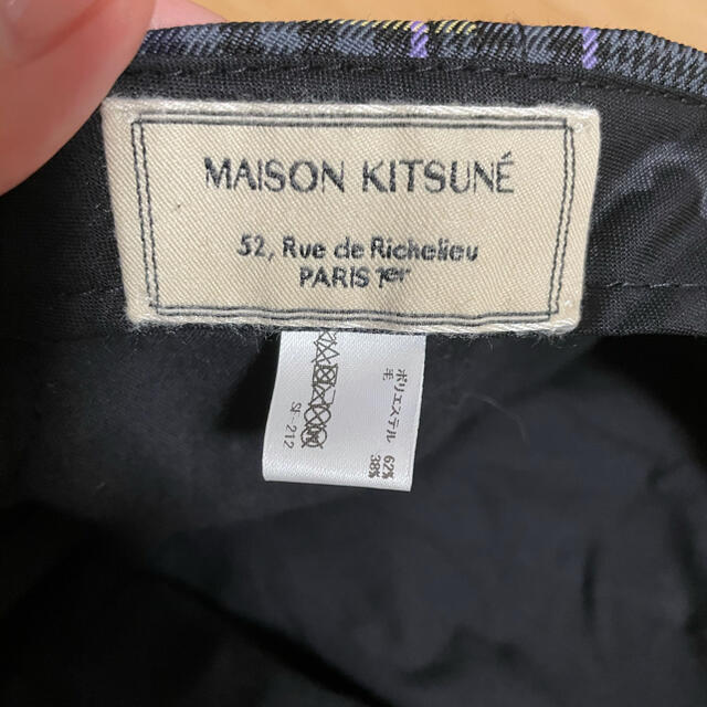 MAISON KITSUNE'(メゾンキツネ)のメゾンキツネmaisonkitsune  チェック柄キャップ　帽子ハット レディースの帽子(キャップ)の商品写真