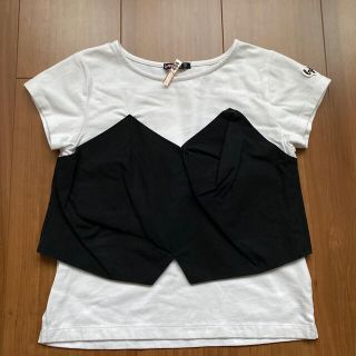 ナルミヤ インターナショナル(NARUMIYA INTERNATIONAL)のby♡LOVEiT ビスチェ付きTシャツ　130(Tシャツ/カットソー)