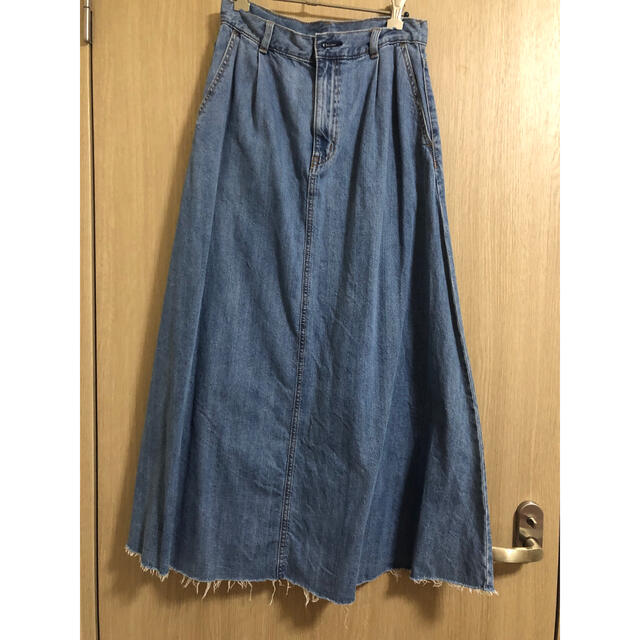 GU(ジーユー)のGUデニムロングスカート レディースのスカート(ロングスカート)の商品写真