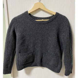 ムジルシリョウヒン(MUJI (無印良品))のセーター　無印良品　カシミア×ウール　Sサイズ　グレイ(ニット/セーター)