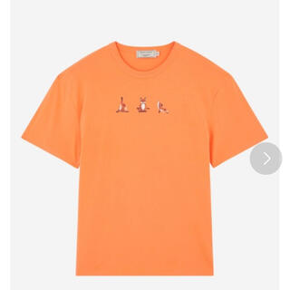 メゾンキツネ(MAISON KITSUNE')のMAISONKITSUNE yoga fox print T-shirt(Tシャツ/カットソー(半袖/袖なし))