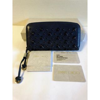 ジミーチュウ(JIMMY CHOO)の【箱付き】JIMMY CHOO ジミーチュウ FILIPAフィリパ長財布NAVY(長財布)