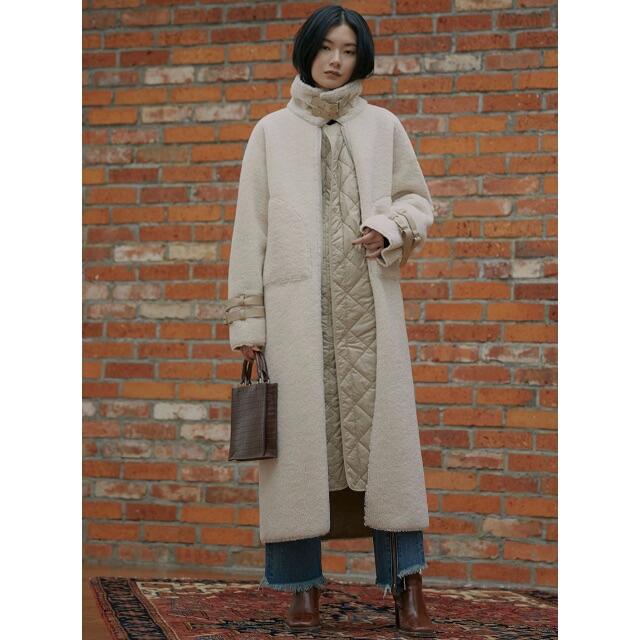 Ameri VINTAGE(アメリヴィンテージ)のamerivintage 3WAY ECO MOUTON COAT 新品 レディースのジャケット/アウター(ロングコート)の商品写真